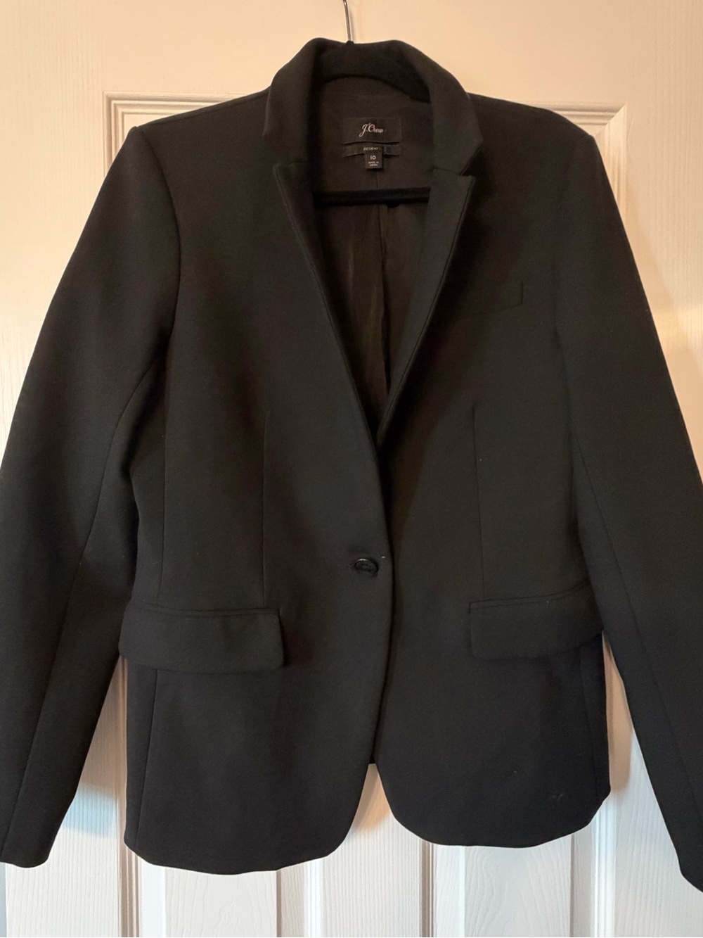 J. Crew Regent Black Women's Single-Button Tailored Blazer